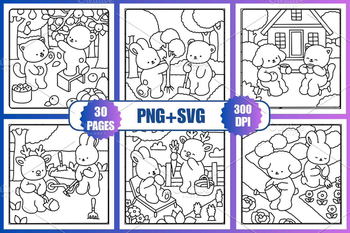 Little Cuddles Coloring Book, a Decorative Illustration by Coco Bloom (Photo 2 of 6)