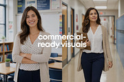 School Teacher Stock Photo Bundle, a Person Photo by Selenique Studio (Thumbnail 5 of 8)