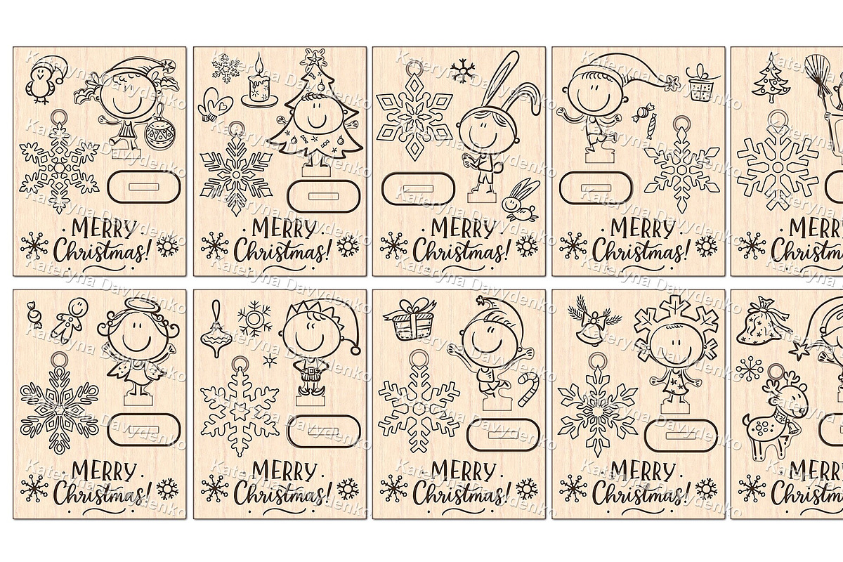Laser Cut Christmas Cards DIY Craft, an Object Illustration by Bubert Art (Photo 1 of 6)