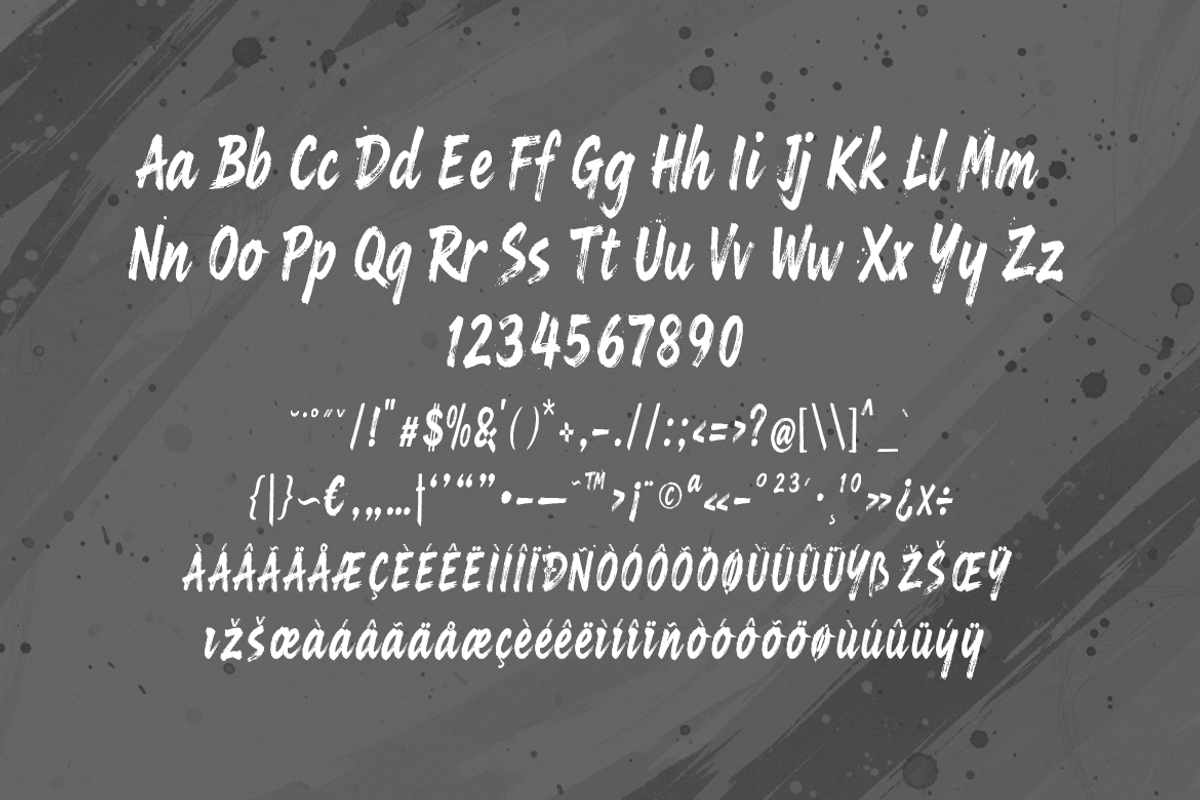 Elanova Bold Handcrafted Brush, a Sans Serif Font by artisans (Photo 7 of 7)