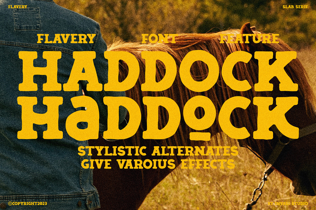 Flavery - Vintage Slab Serif, a Slab Serif Font by Invasi Studio (Photo 9 of 10)