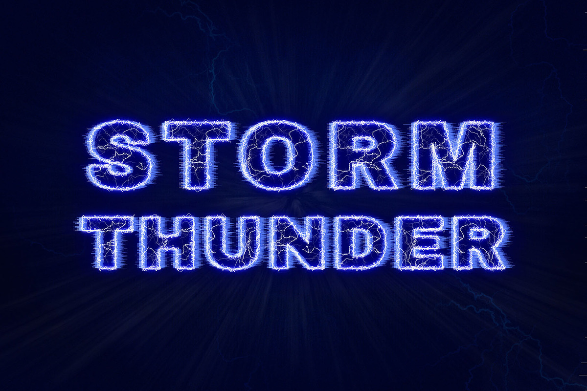 Electric Photoshop Text Effects, a Layer Style Add-On by Photoshop Action (Photo 23 of 26)