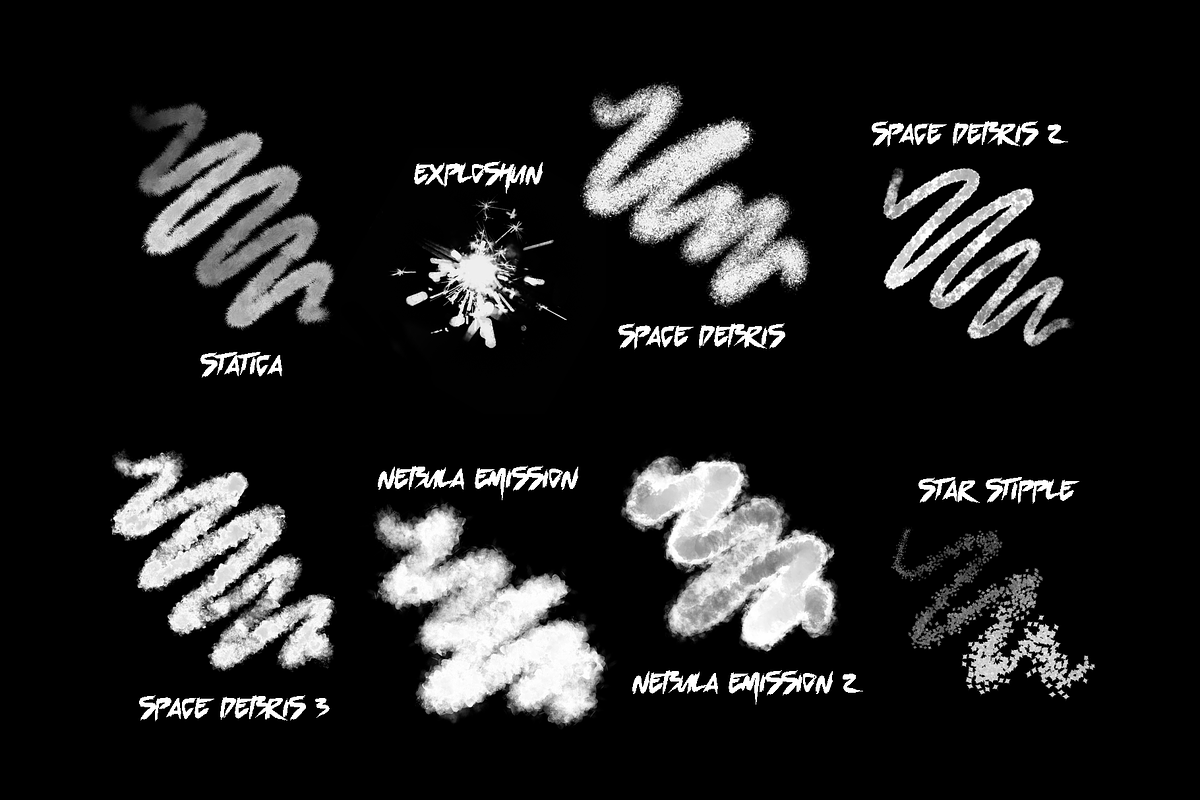 Astro 46 | Procreate Brush Kit, a Brush Add-On by Rachel McBride Creative (Photo 4 of 14)