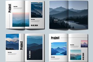 Portfolio Magazine Template Layout