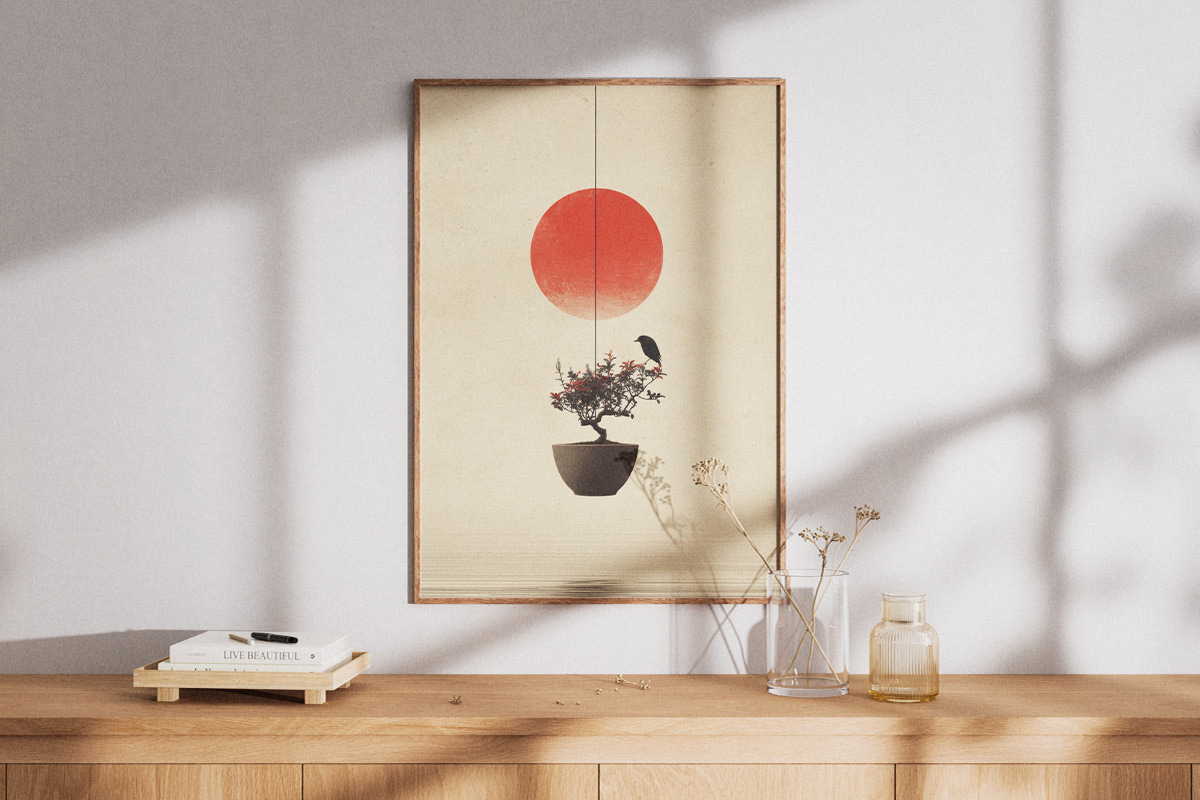 Minimal Japandi Wall Art Bundle, a Poster Template by Pixeness Studio (Photo 4 of 9)