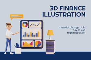 3D Finance Illustration