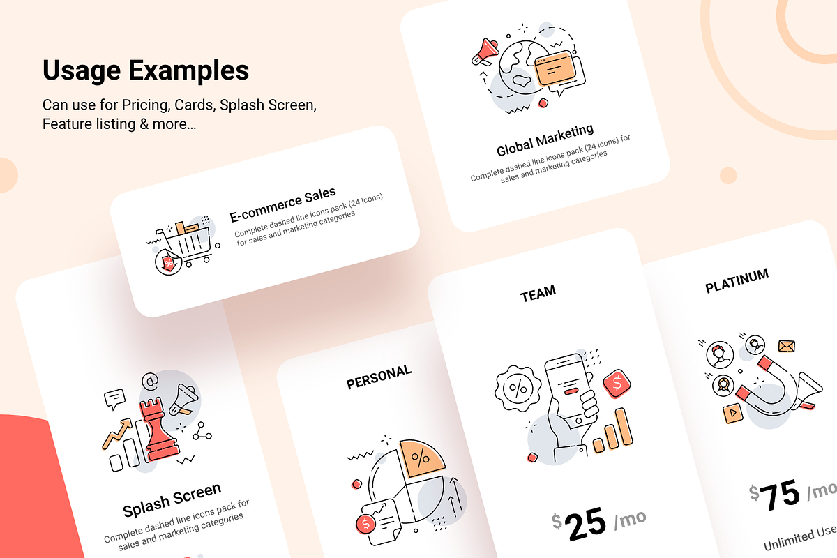 Icons Pack For Sales and Marketing, an Outline Icon by Ragul Creates (Photo 4 of 6)