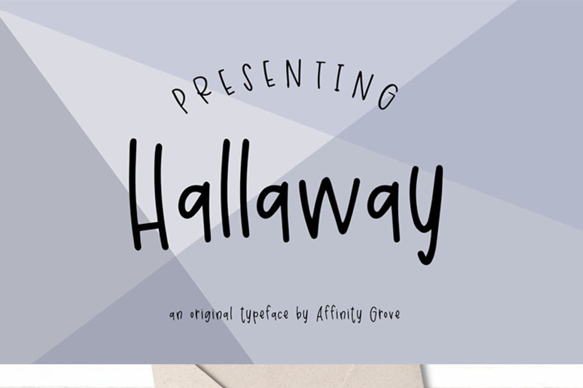 Hallaway, a Sans Serif Font by Affinity Grove (Photo 11 of 11)