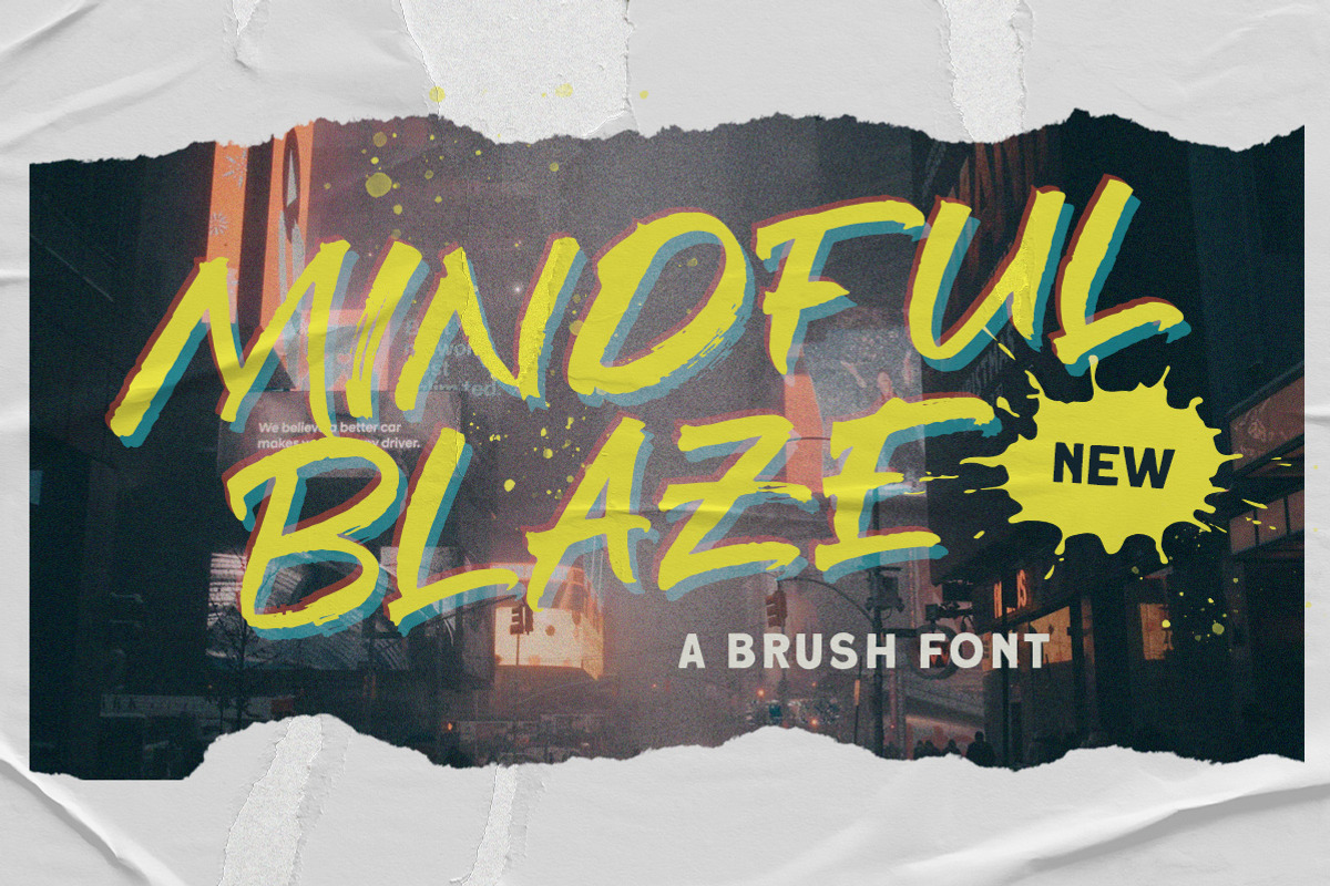 Mindful Braze - Brush Font, a Handwritten Font by Littlehand (Photo 1 of 8)