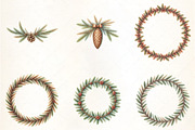 Winter Wreaths & Garlands Clipart Se, an Illustration by CrexoraLab (Thumbnail 4 of 5)