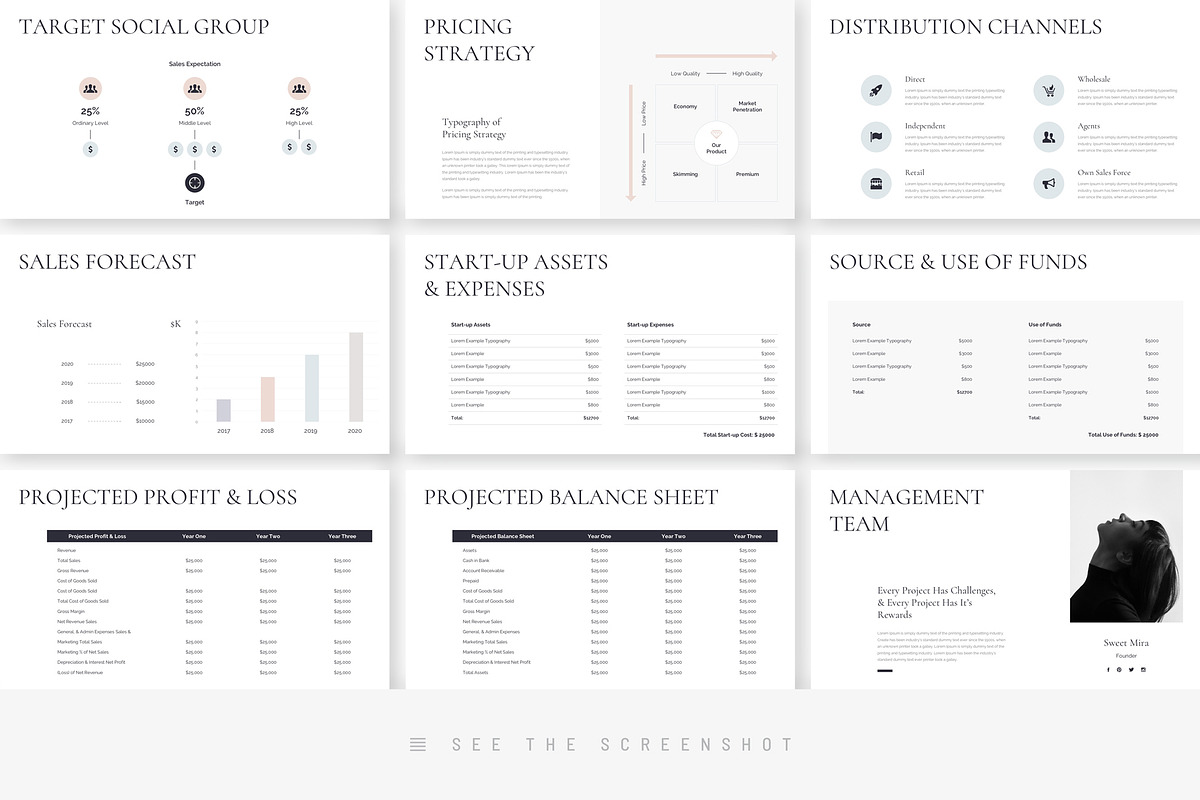 Business Plan Minimal Keynote, a Presentation Template by TemplatesForest (Photo 7 of 10)