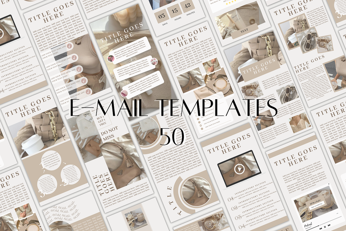 Canva E-Mail Design Template Kit, an Email Template by BRANDcontent (Photo 1 of 6)