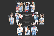 4th of July Clipart Images | America, a Person Illustration by GlamArtZhanna (Thumbnail 7 of 8)