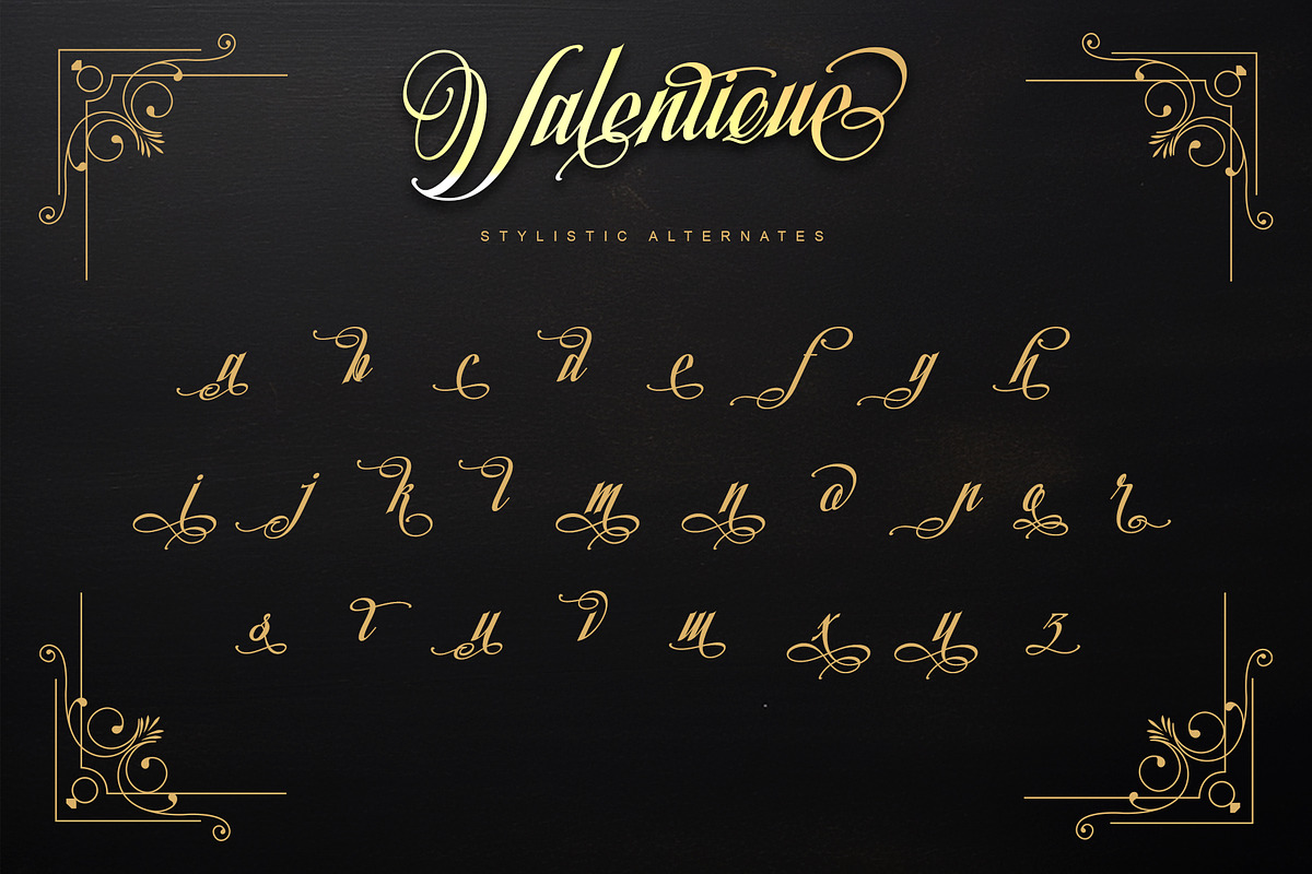 Valentique - Romantic calligraphy, a Script Font by Letterara (Photo 10 of 15)