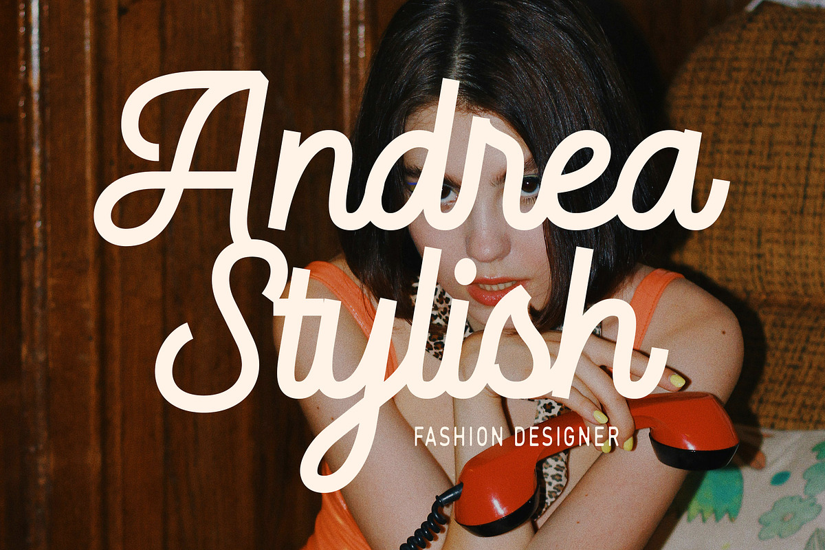 Slightly Famous Monoline Script Font, a Script Font by Arendxstudio (Photo 3 of 9)