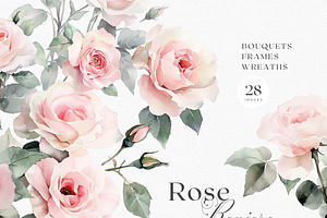 Rose Riviere - Watercolor Floral, a Decorative Illustration by ThaismotaCreativeCo