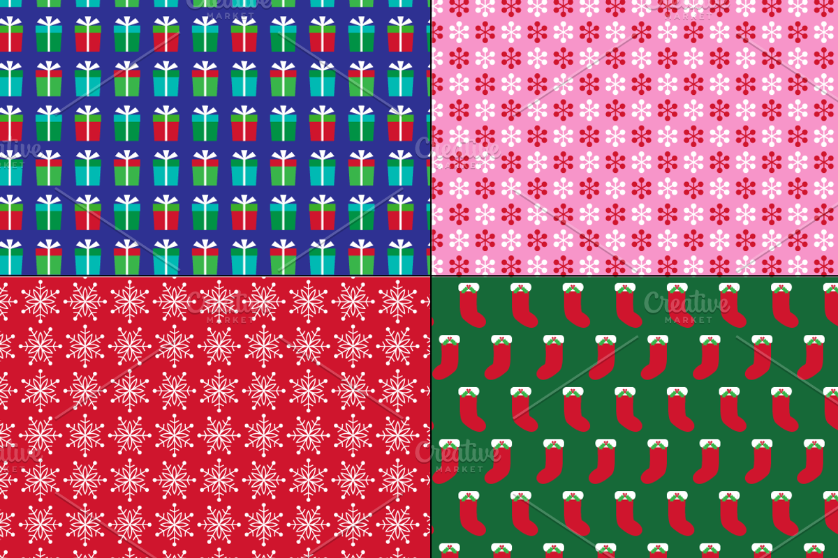 Seamless Christmas Patterns, a Pattern Graphic by Melissa Held Designs (Photo 7 of 9)