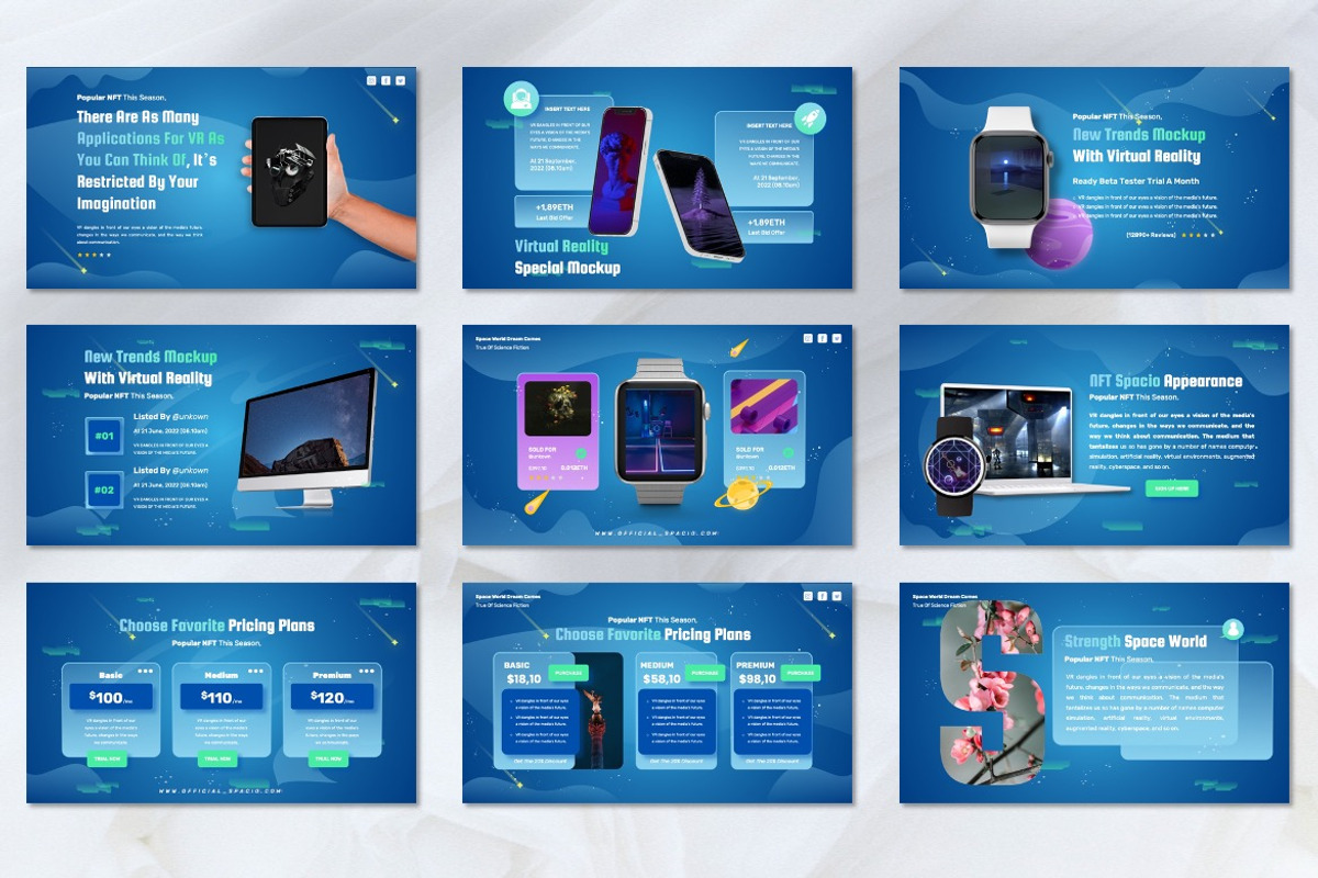 Spacio - NFT Spaces Powerpoint, a Presentation Template by Dhabee (Photo 6 of 8)