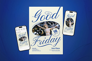 Beige Minimalist Good Friday Flyer, a Flyer Template by The Good Store