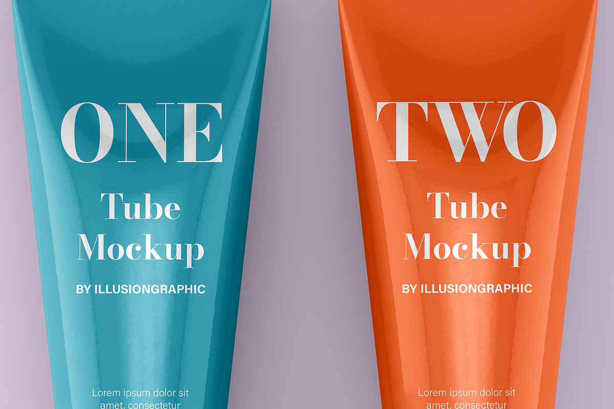 Skincare Tube Mockup 4 view 8 mockup, a Packaging Mockup by Illusiongraphic (Photo 18 of 20)