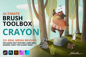 Ultimate Brush Toolbox – Crayon, a Brush Add-On by Nathan Brown