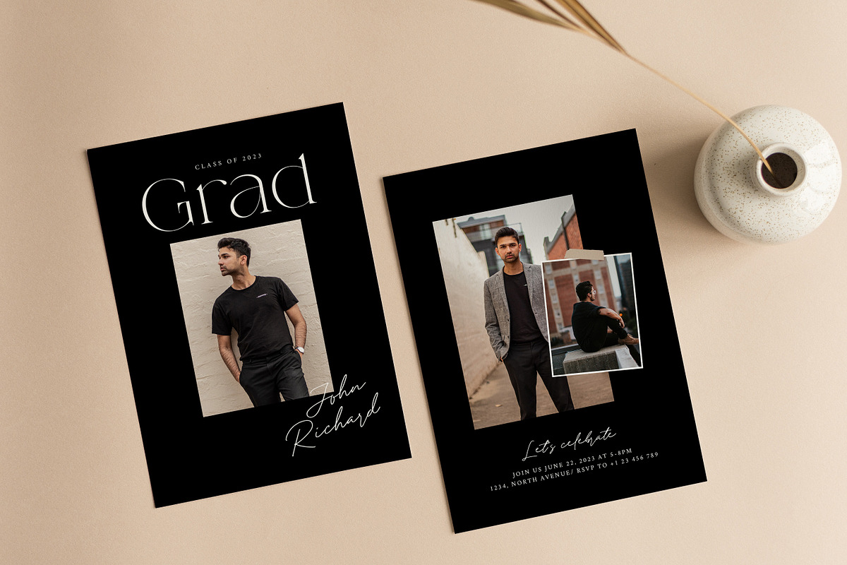 Graduation Card PSD Canva G415, a Card Template by Salsal Design (Photo 3 of 5)