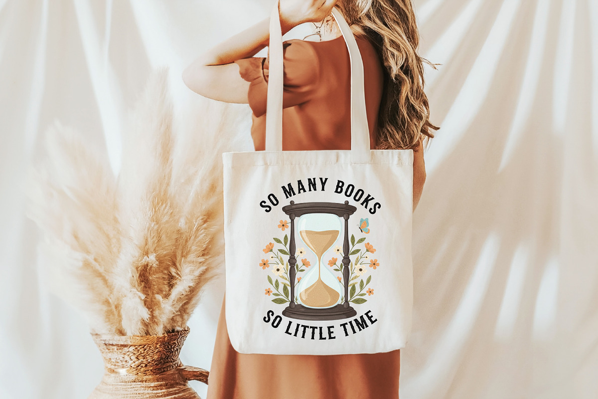 So Many Books so Little Time PNG, an Illustration by Craft Nest (Photo 4 of 6)