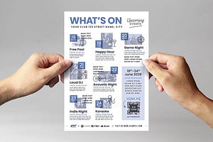 Weekly What's On Flyer Poster