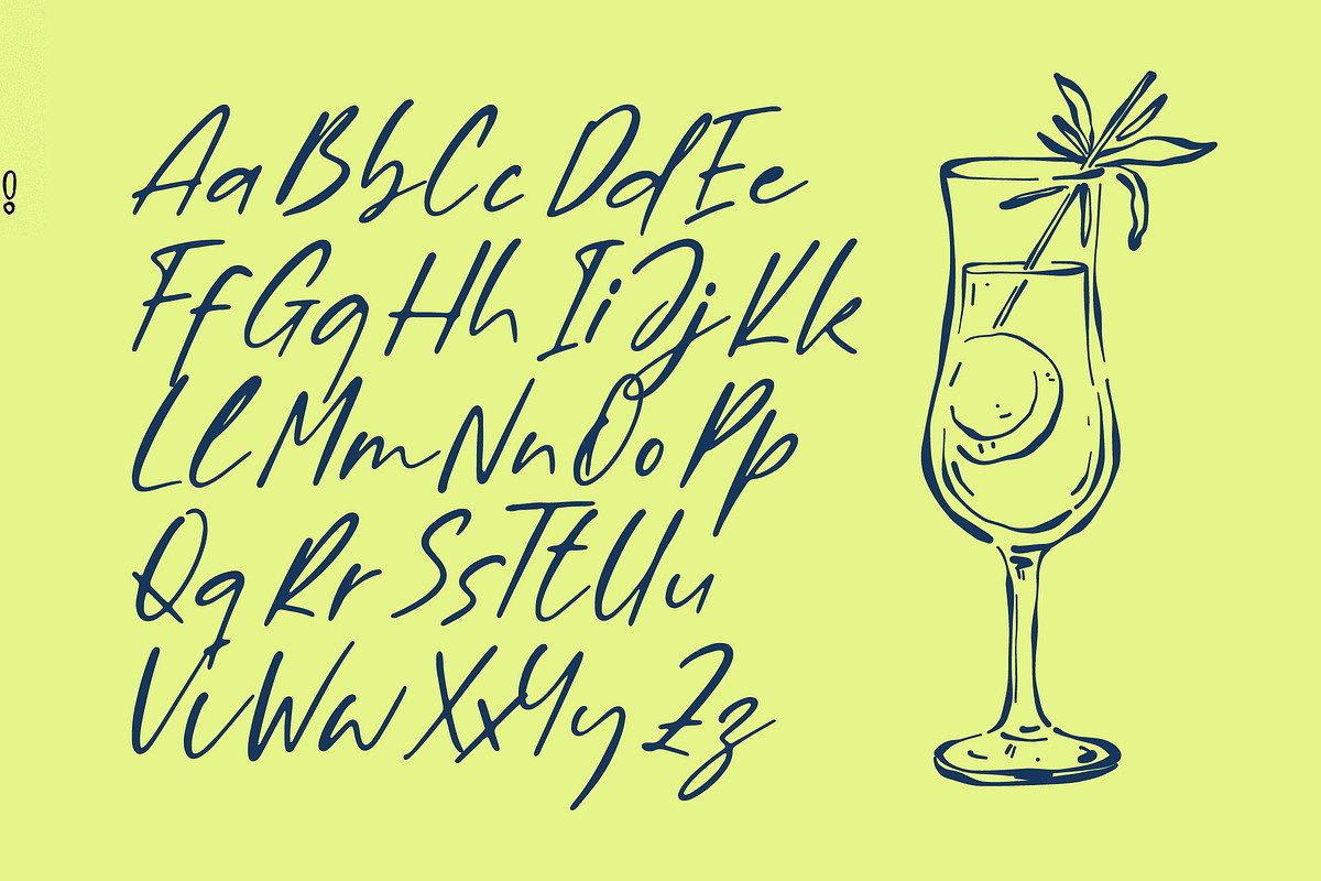 Billion Champagne Scattered Sticky, a Script Font by Letterena Studios Script (Photo 5 of 15)