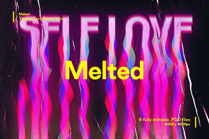 Melted - Trippy Text Distortions