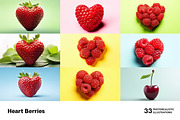 Heart Berries - 33 images, a Food & Drink Photo by Handmadefont (Thumbnail 6 of 9)
