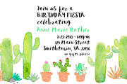 Cactus Watercolor Clip Art, an Illustration by Emerald & Ivy Studios (Thumbnail 3 of 3)