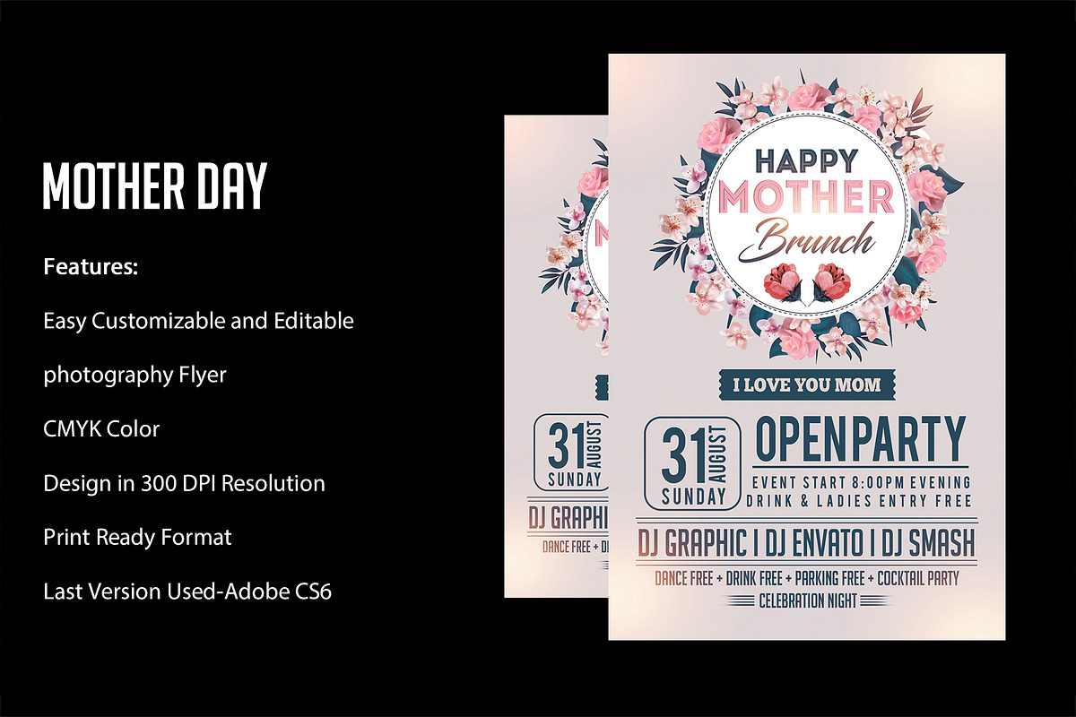 Mothers Day Flyer, a Flyer Template by VaaniDesigns (Photo 1 of 2)