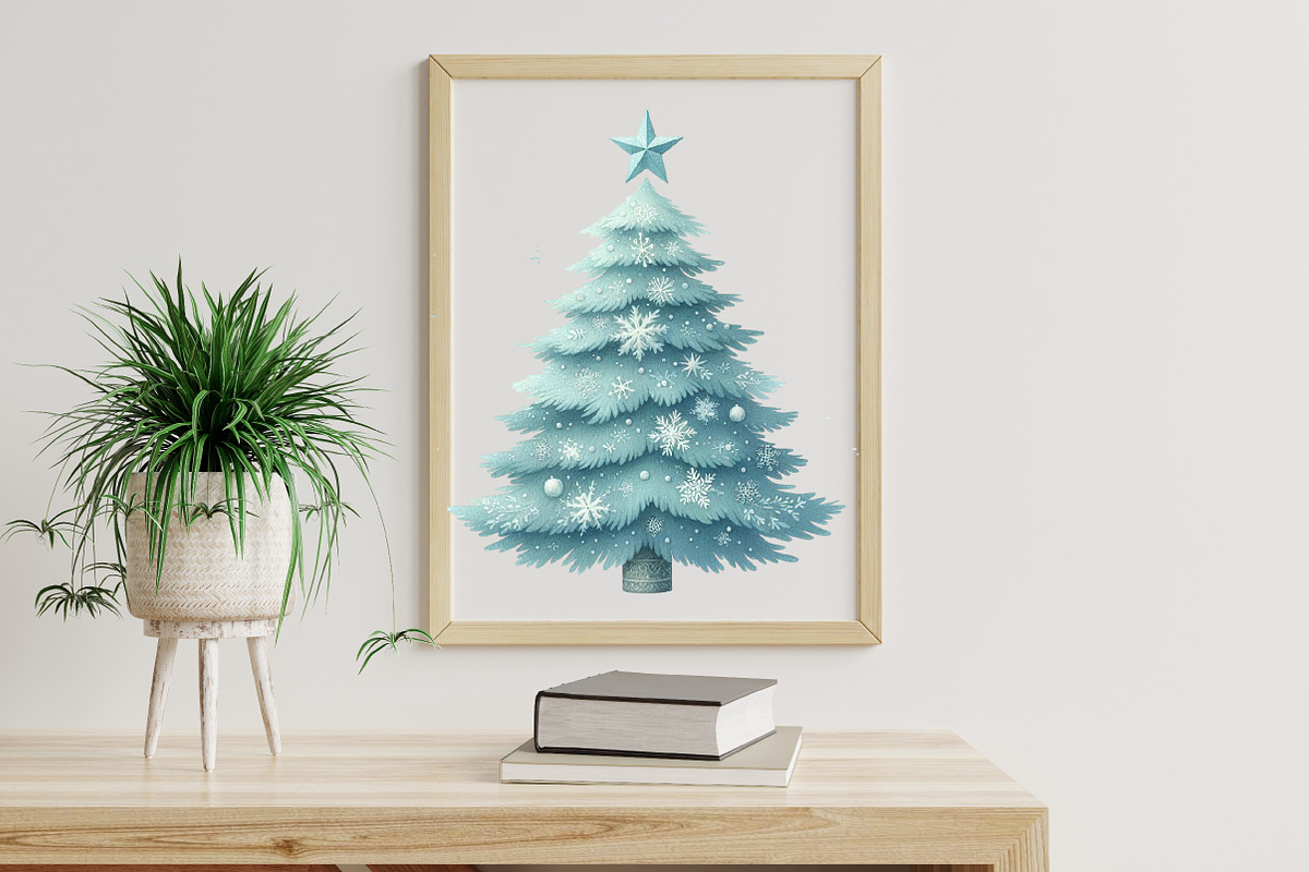 Blue Christmas Clipart Bundle, an Illustration by Libby Wishes (Photo 5 of 7)