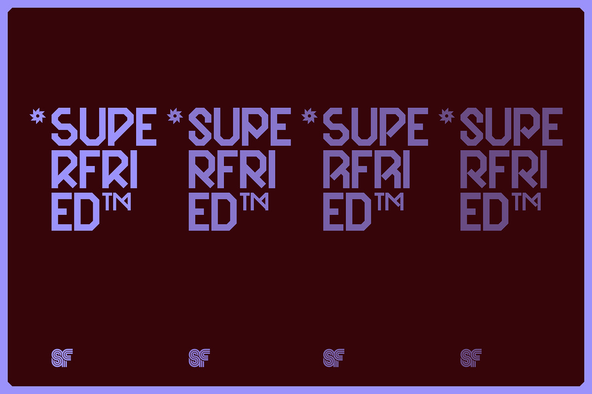 CARGA | Display | 2 Fonts | 4 Styles, a Sans Serif Font by Superfried Font Shop (Photo 7 of 8)