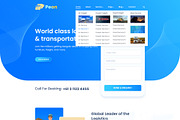 Peon - Logistic PSD Template, a Landing Page Template by Andit themes (Thumbnail 4 of 34)