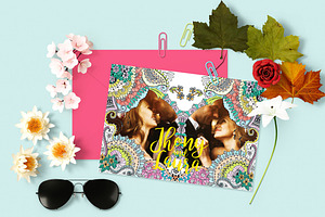 Mandala Postcard + Poster Invitation