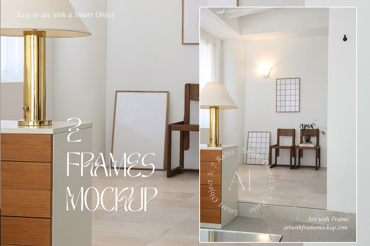 51 Frame Mockups - Vintage Furniture, a Product Mockup by ArtwithFrame (Photo 28 of 50)