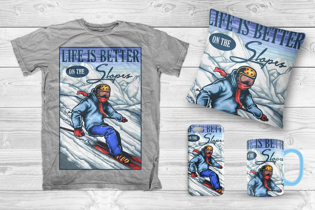 Ski Life, an Illustration by TSV Art Collective (Photo 2 of 3)