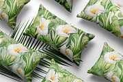 Calla Lily Seamless Pattern, a Pattern Graphic by PicByKate (Thumbnail 10 of 13)