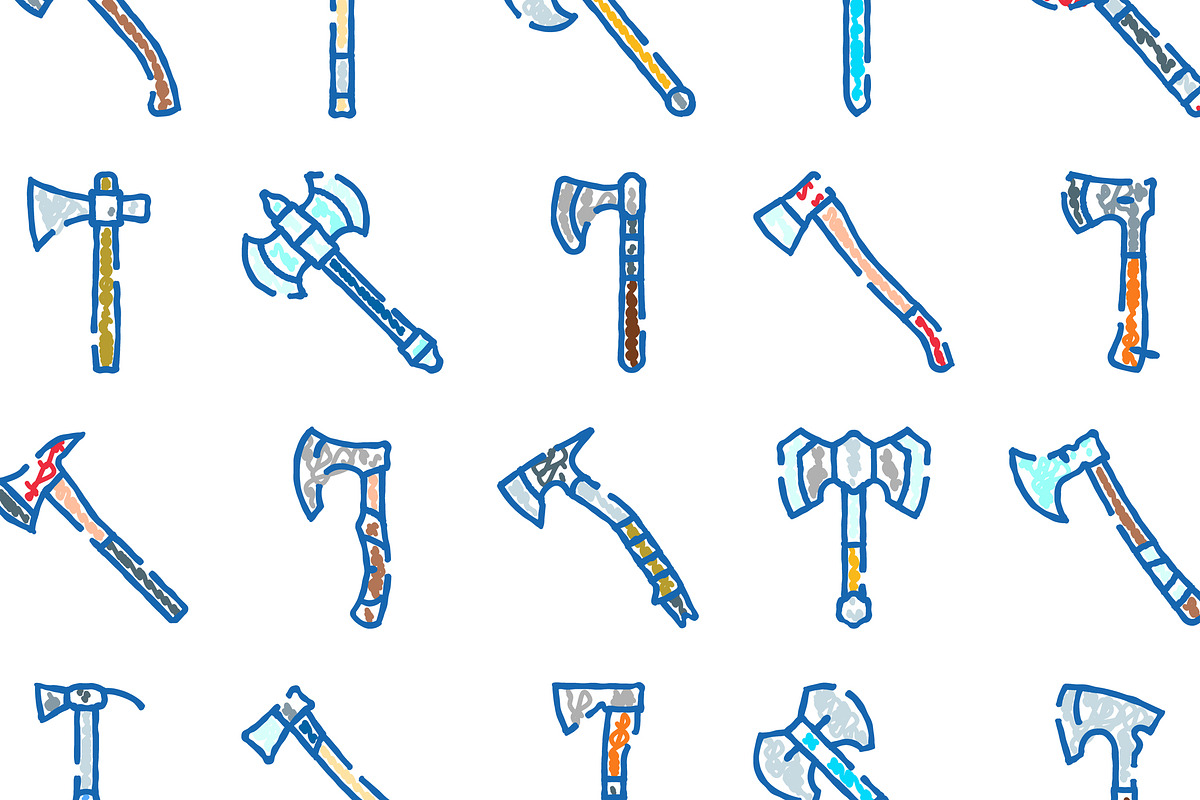 Axe and hatchet tools collection, an Object Graphic by pikepicture (Photo 3 of 3)