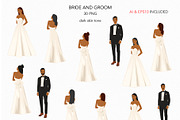 WEDDING DAY CLIPART, a Decorative Illustration by Serghei Caraulan (Thumbnail 5 of 8)