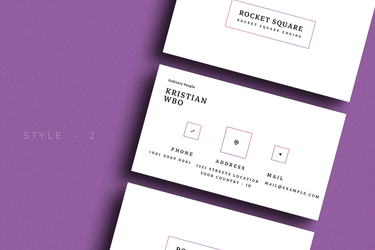 Bring Minimalist Business Card  V.68, a Business Card Template by Ctrl space studio (Photo 3 of 6)
