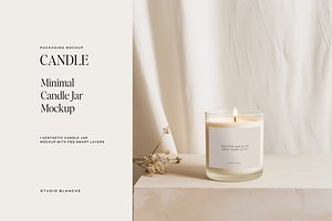 Glass Candle Packaging Mockup