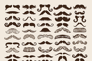 Silhouette Vector Mustache