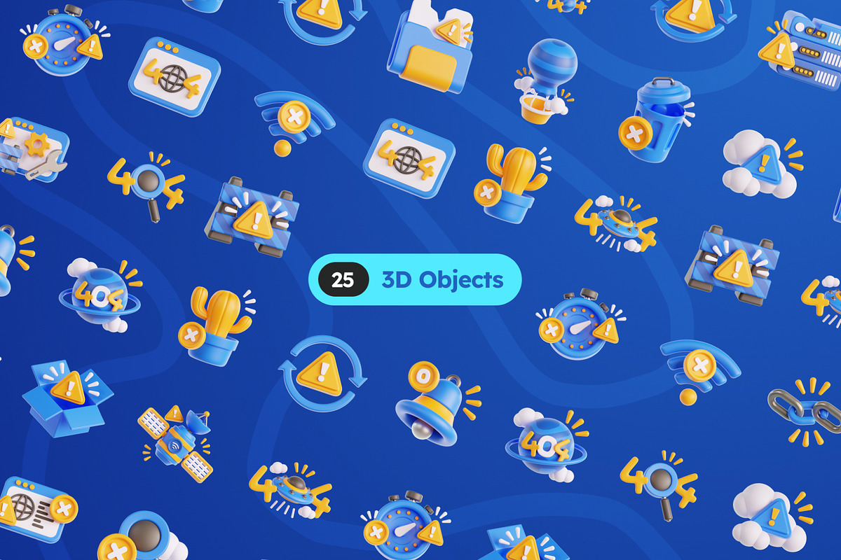 Empty State 3D Icons, an Object Graphic by Rakata Studio (Photo 5 of 7)
