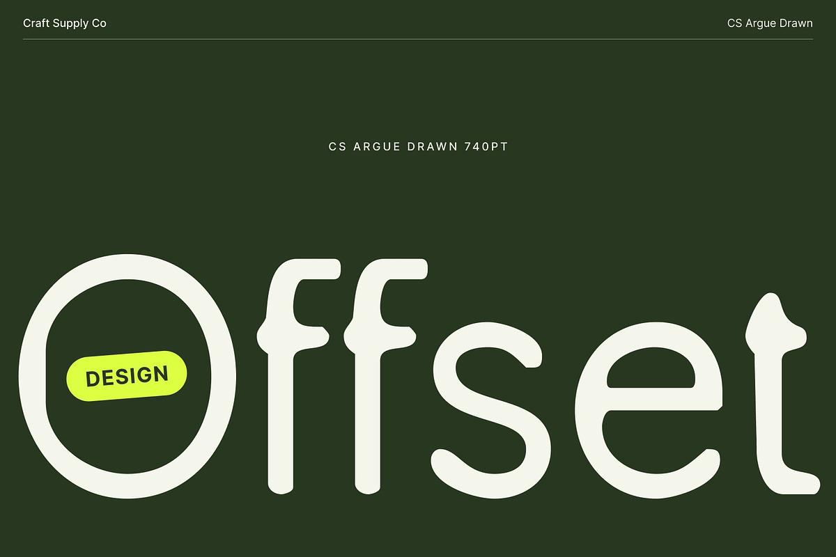 CS Argue Drawn, a Sans Serif Font by Craft Supply Co. (Photo 2 of 8)