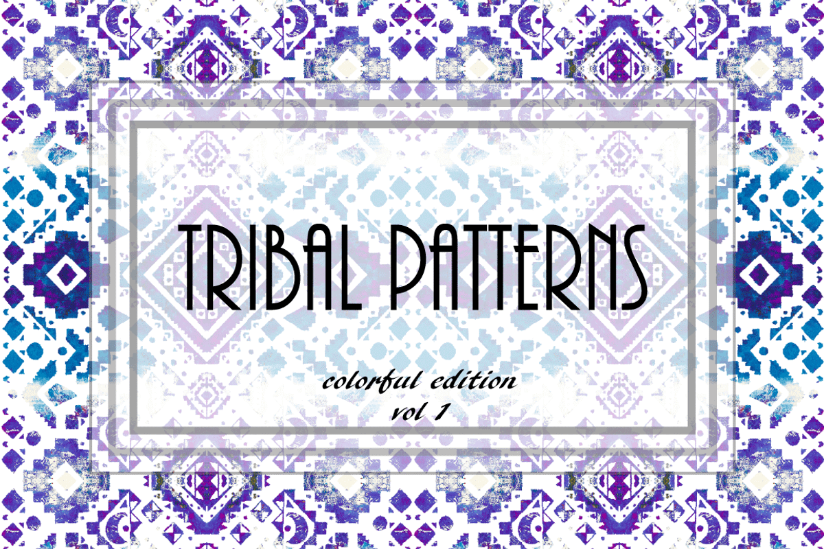 Colorful tribal patterns vol1, a Pattern Graphic by Art Sproot (Photo 1 of 8)