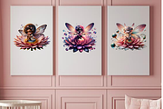 LOTUS MAGICAL FAIRIES CLIPART, a Person Illustration by Daring Digies (Thumbnail 10 of 11)