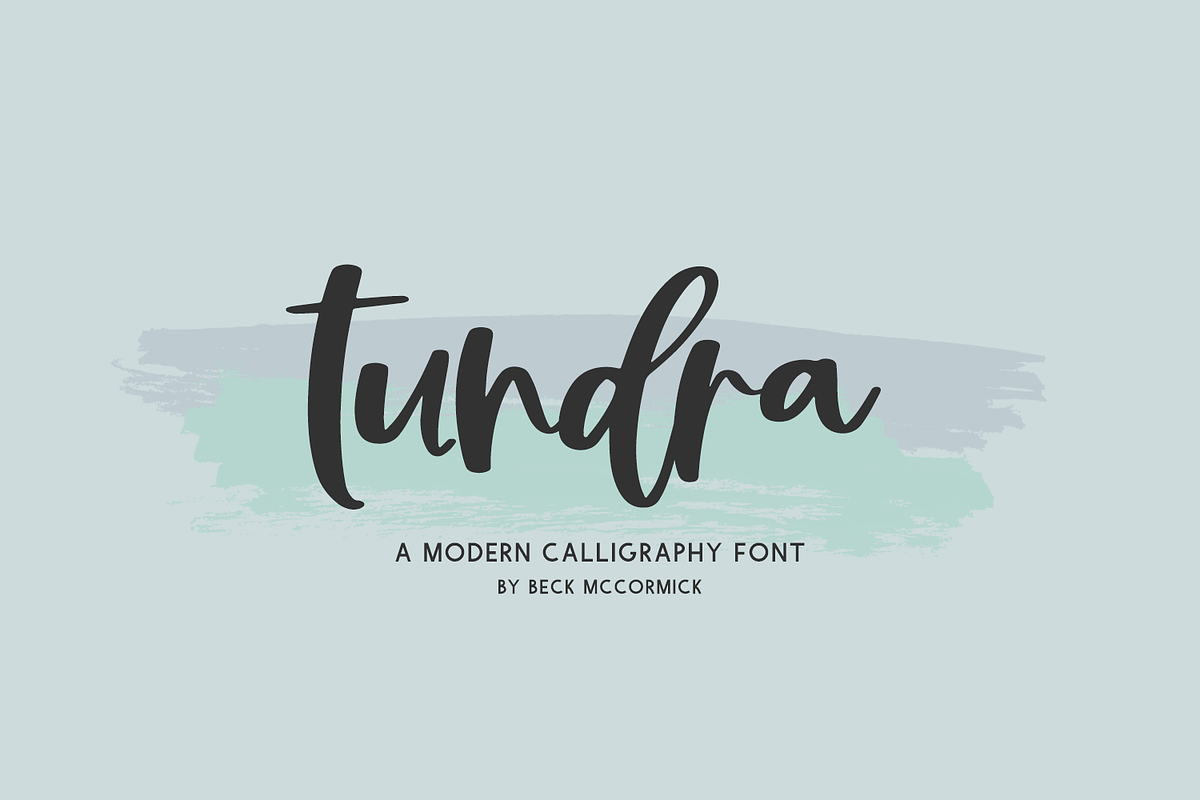 Tundra Script, a Script Font by Beck McCormick (Photo 1 of 9)